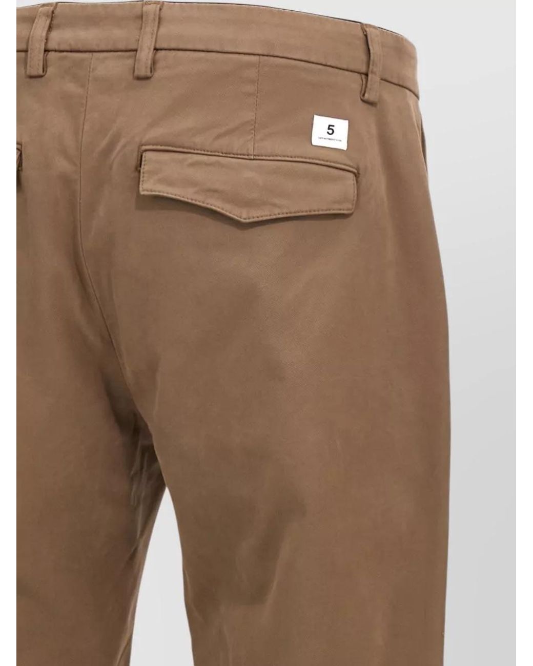 Department 5 Natural Cotton-Blend Straight-Leg Trousers for men