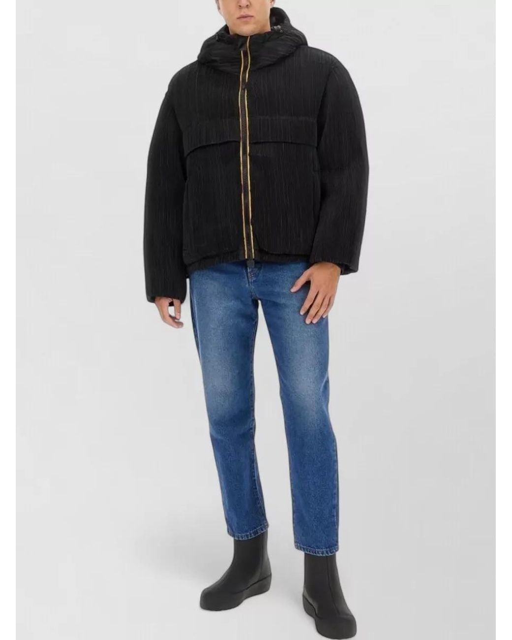 K-Way Black Quilted Puffer Jacket for men