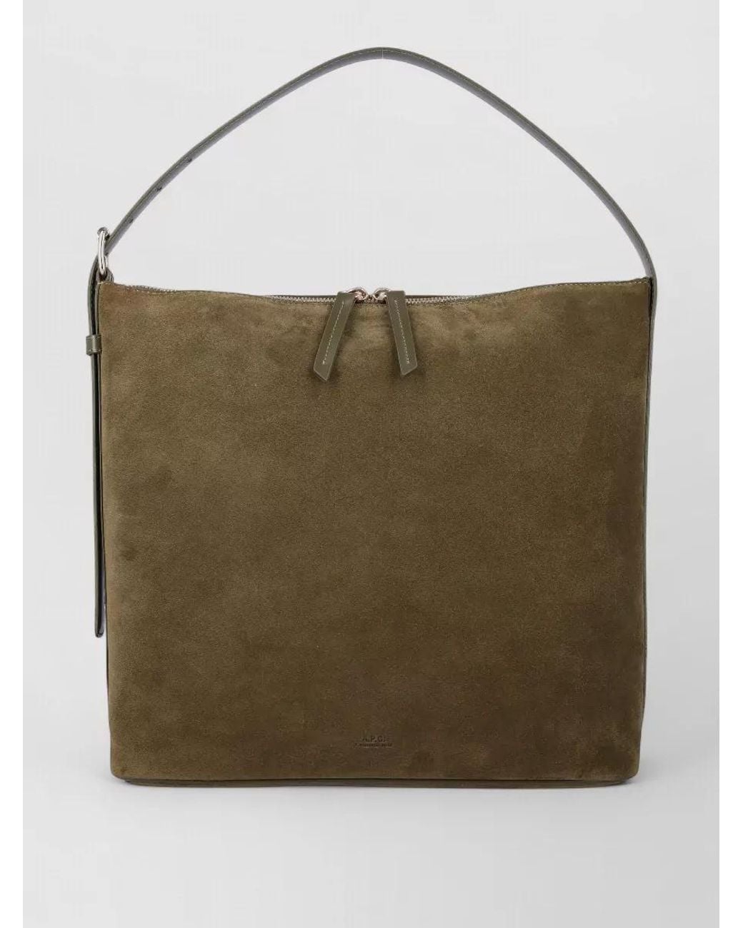A.P.C. Green Vera Leather Shoulder Bag