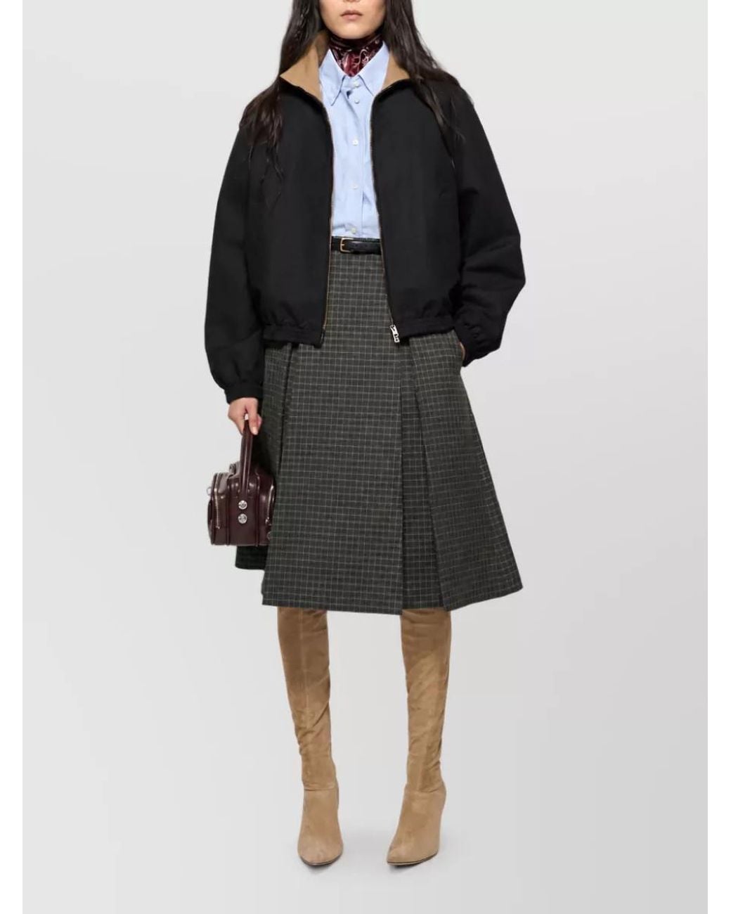 Acne Black Single Breasted Coat