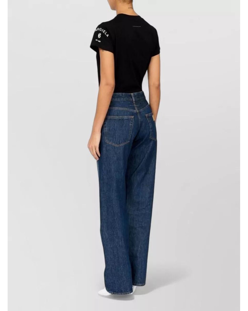 MM6 by Maison Margiela Blue Denim Barrel Jeans