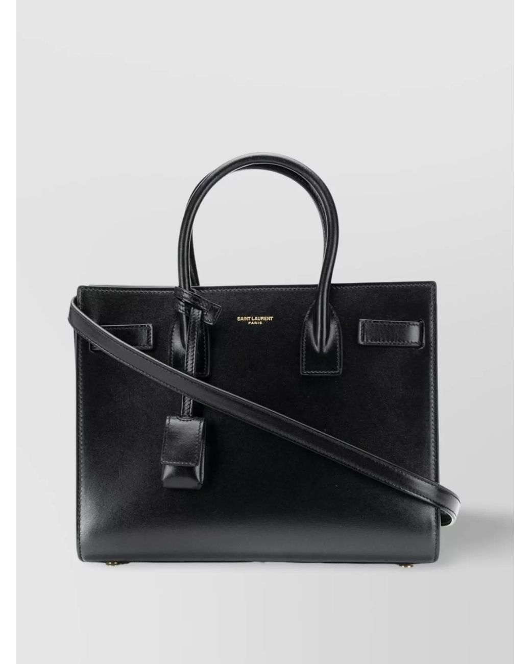 Saint Laurent Black Sac De Jour Baby Leather Shoulder Bag