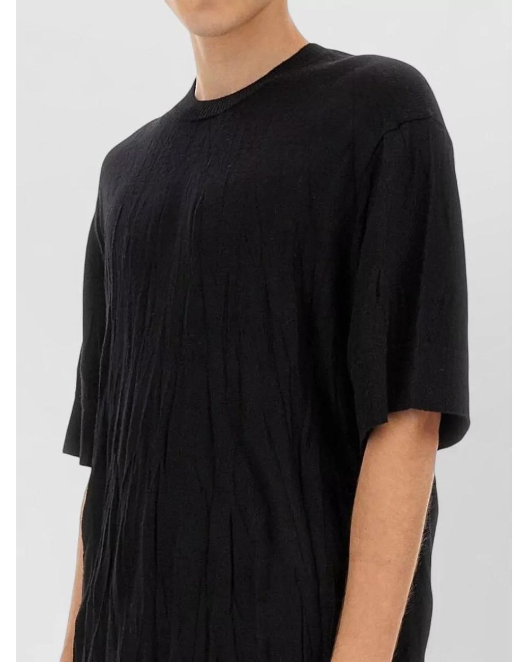 Helmut Lang Black Crushed Shirt for men