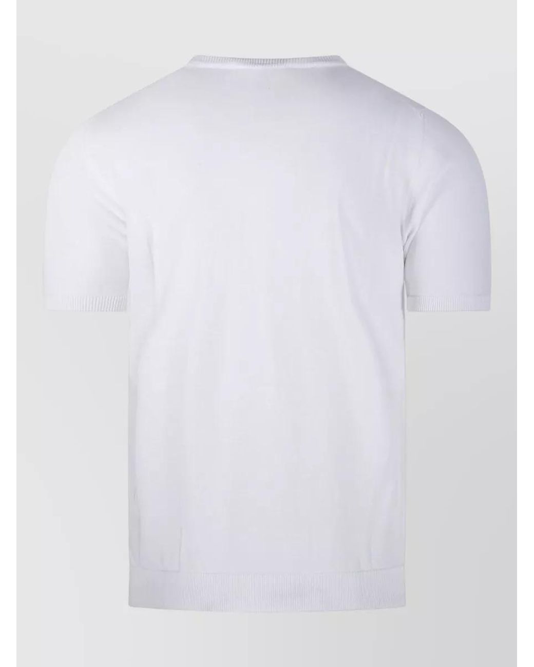 Roberto Collina White Cotton Crew Neck Sweater for men