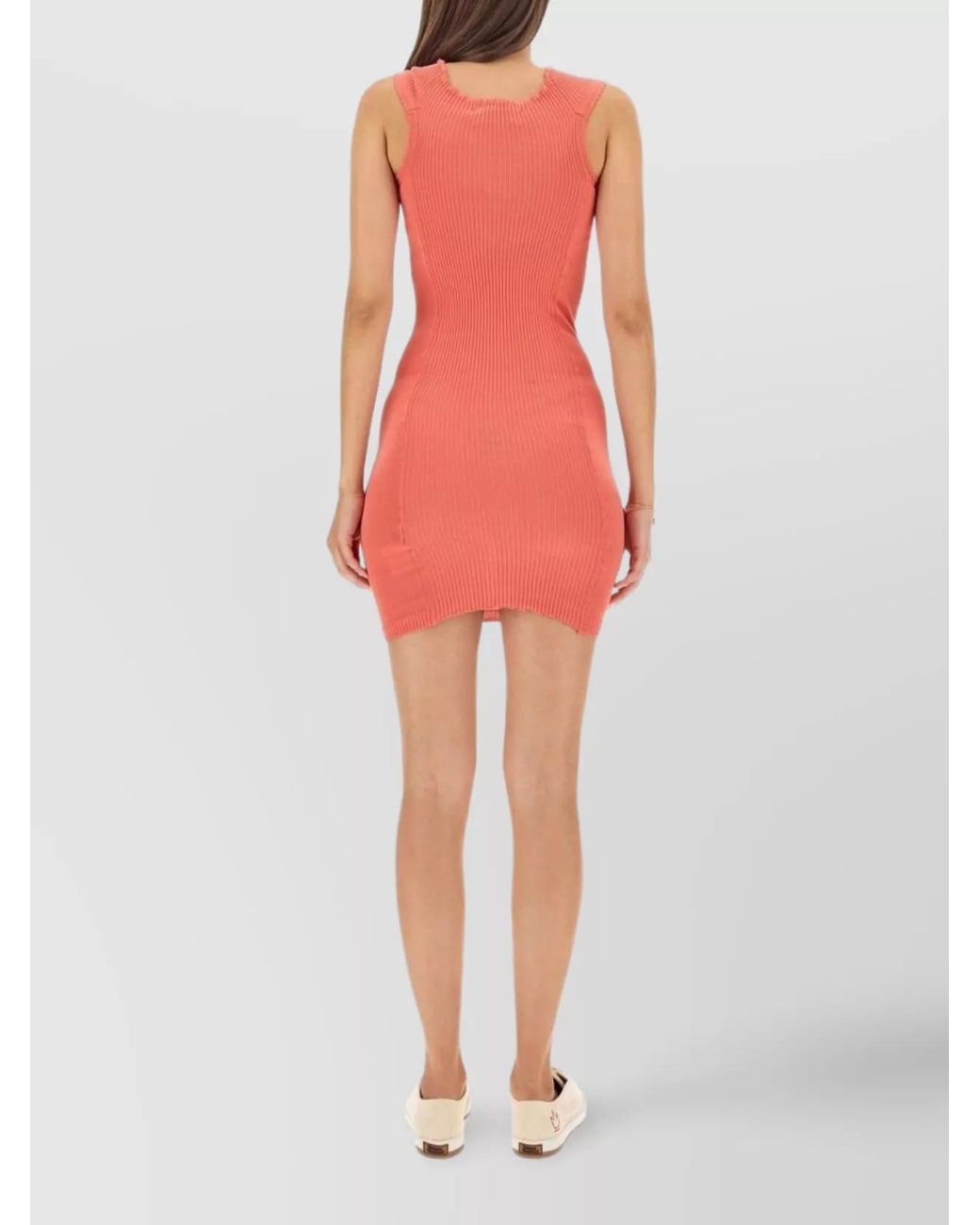 Vivienne Westwood Red Cotton Slim-Fit Mini Dress