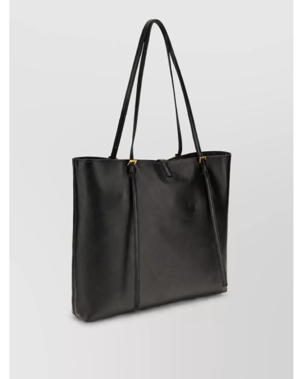 Versace Black La Medusa Lamb Leather Tote Bag