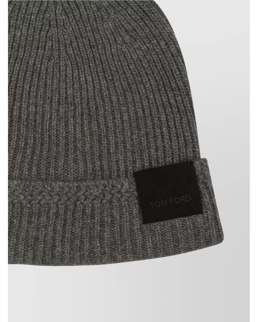 Tom Ford Gray Cashmere Beanie for men