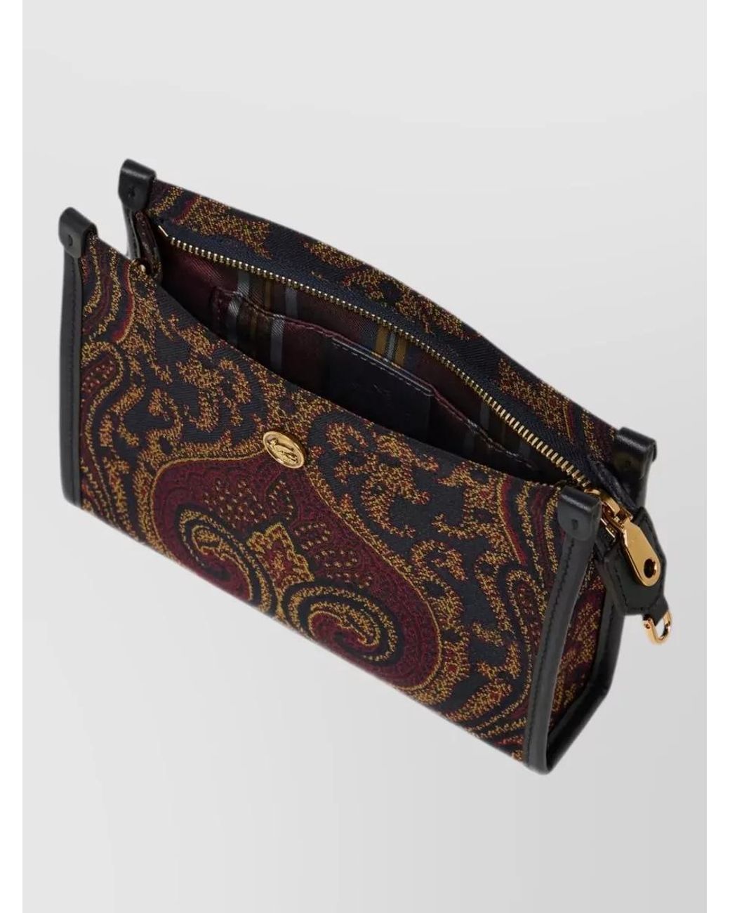 Etro White Na Paisley-Print Pouch