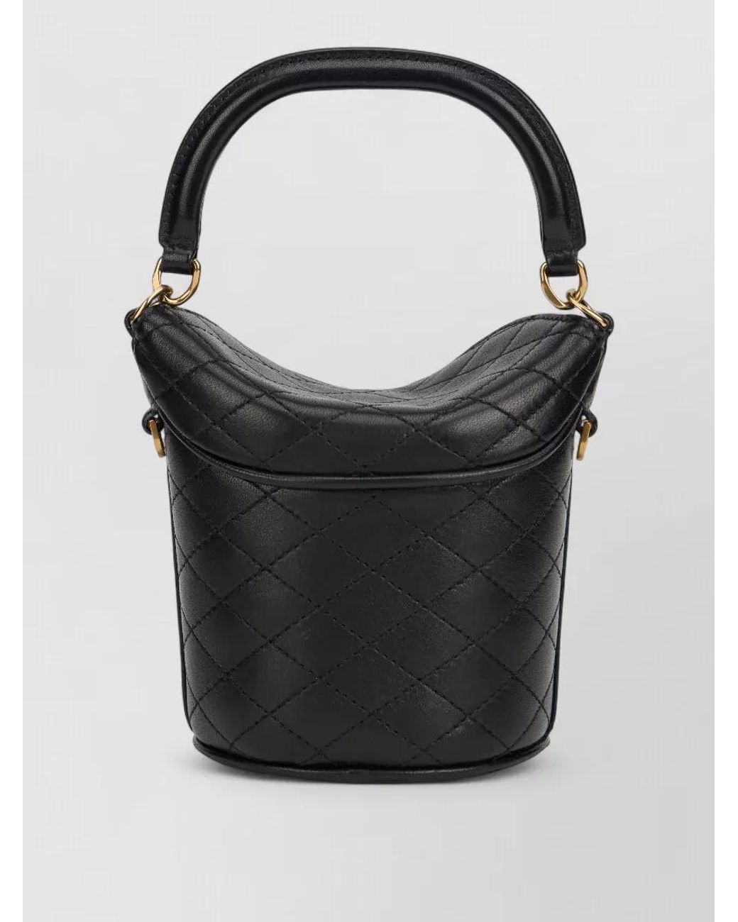 Saint Laurent Black Gaby Lambskin Mini Bucket Bag