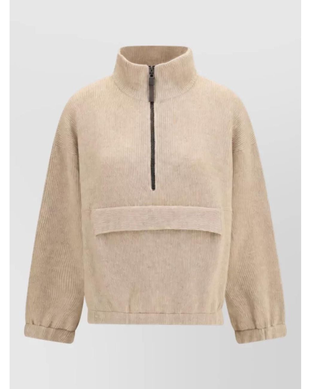 Brunello Cucinelli Natural Cashmere Sweatshirt
