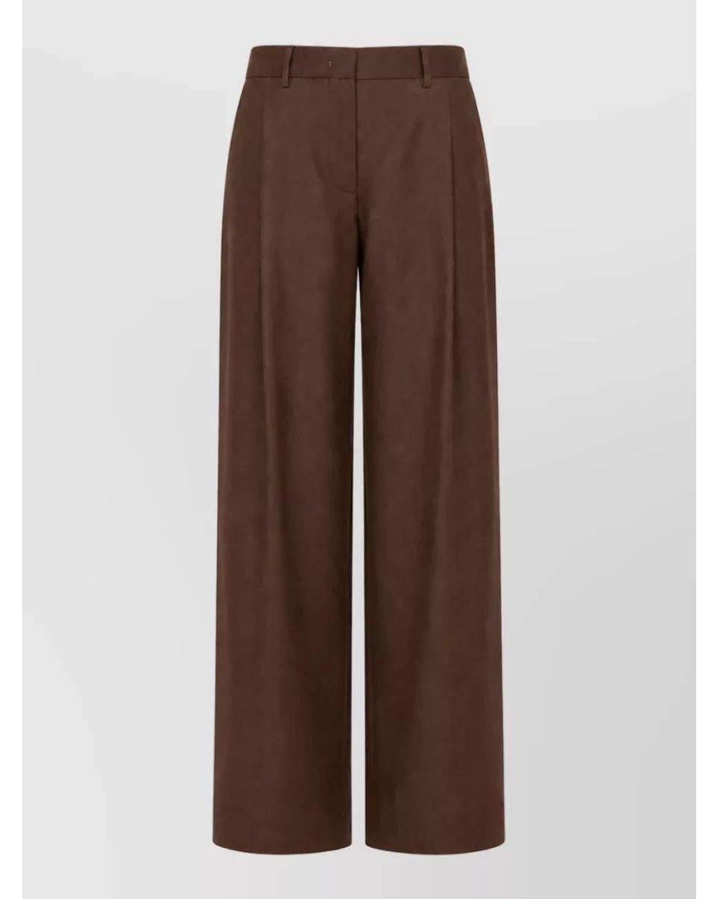 Paul Smith Brown Cashmere Wide-Leg Trousers