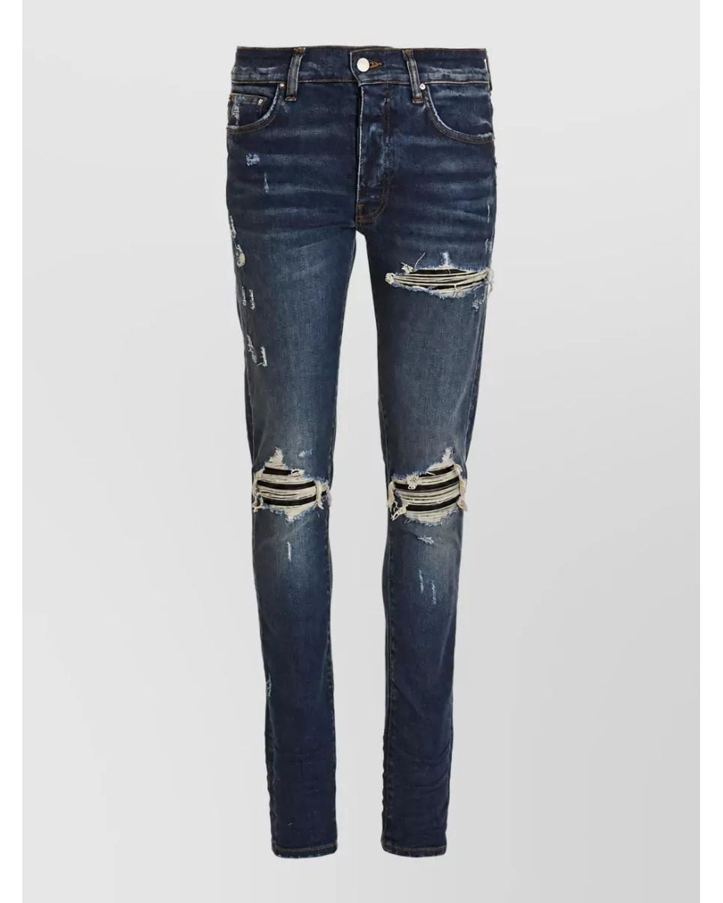 Amiri Blue Denim Mx1 Skinny Jeans for men