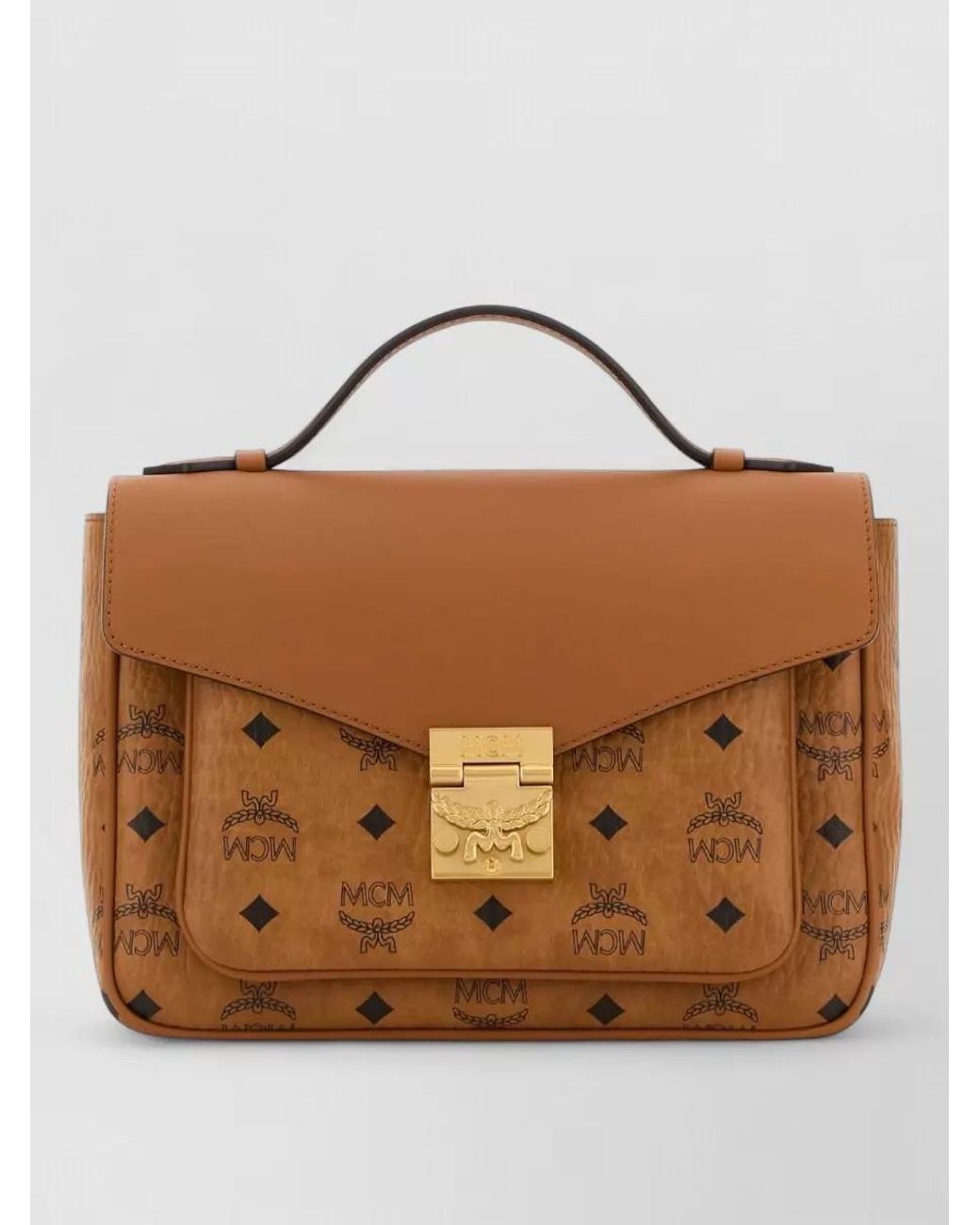 MCM Brown Tracey Small Shoulder Bag