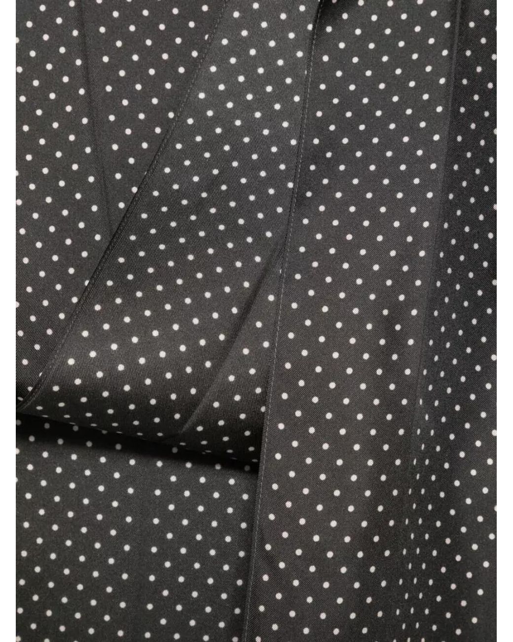 Tom Ford Gray Silk Polka Dot Scarf for men