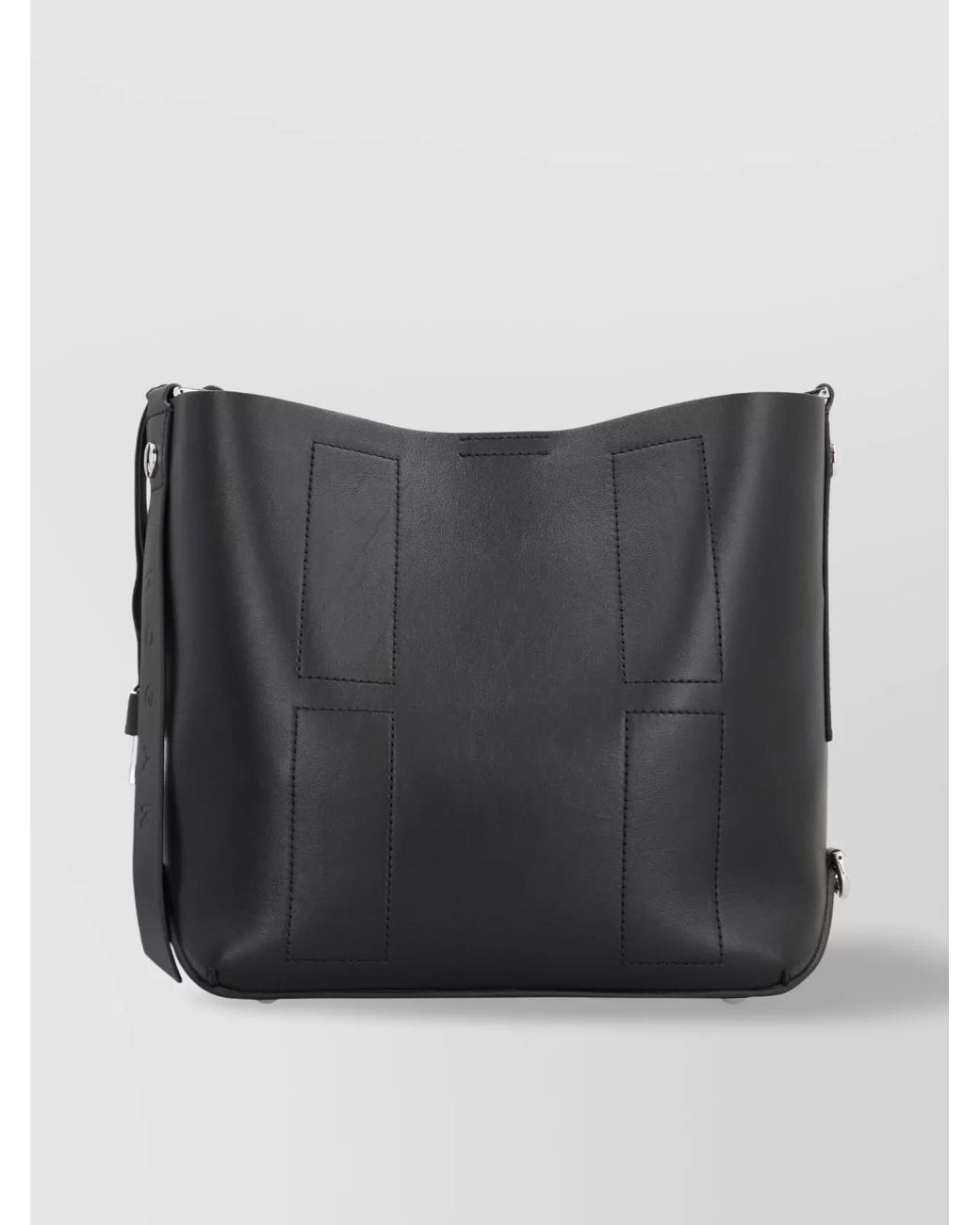 Hogan White Calf Leather Hobo Bag