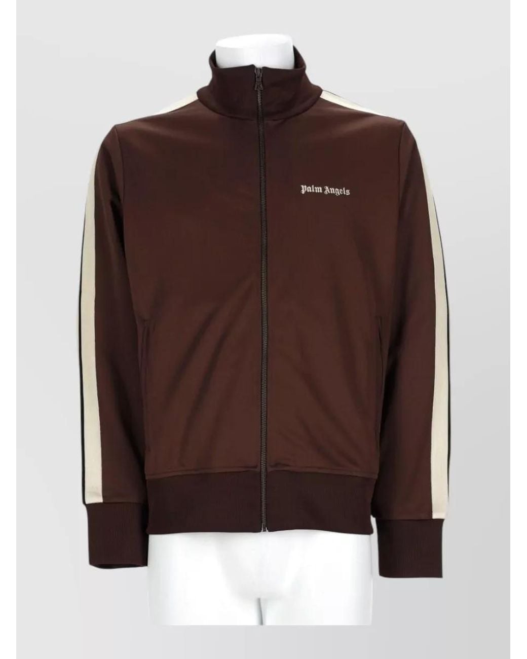 Palm Angels Brown Logo Track Jacket for men