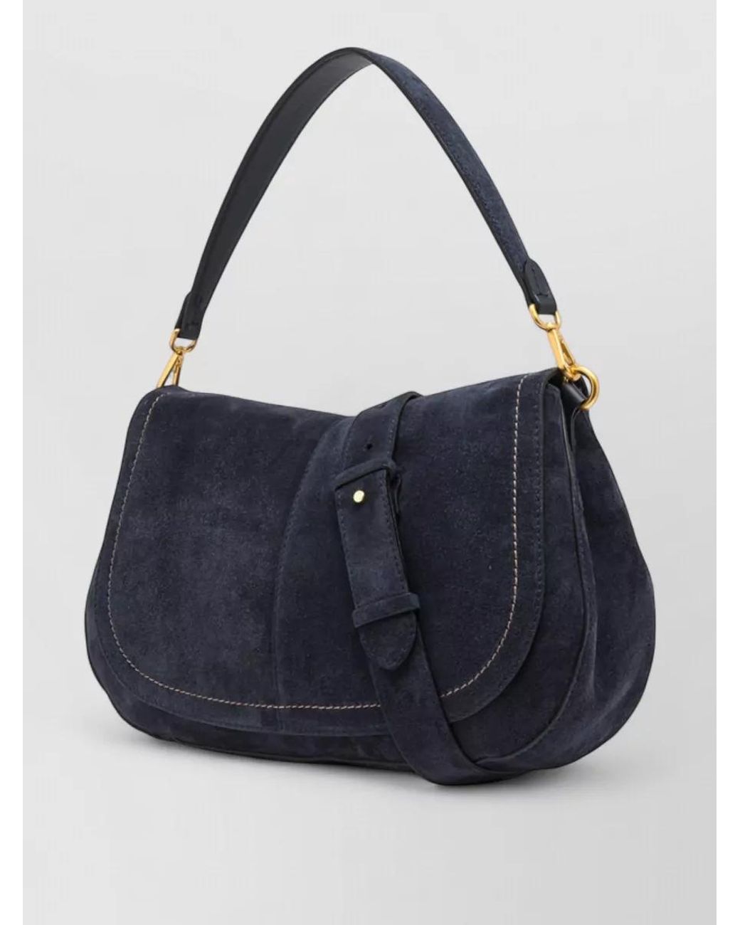 Gianni Chiarini Blue Leather Clutch Bag