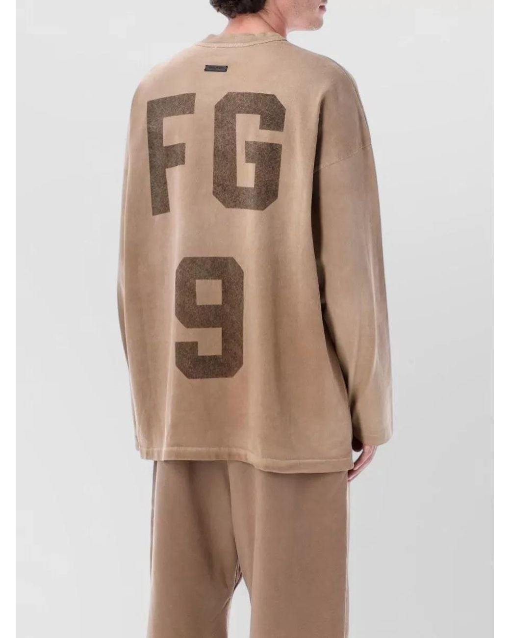 Fear Of God Natural Cotton Oversized Long-Sleeve T-Shirt for men