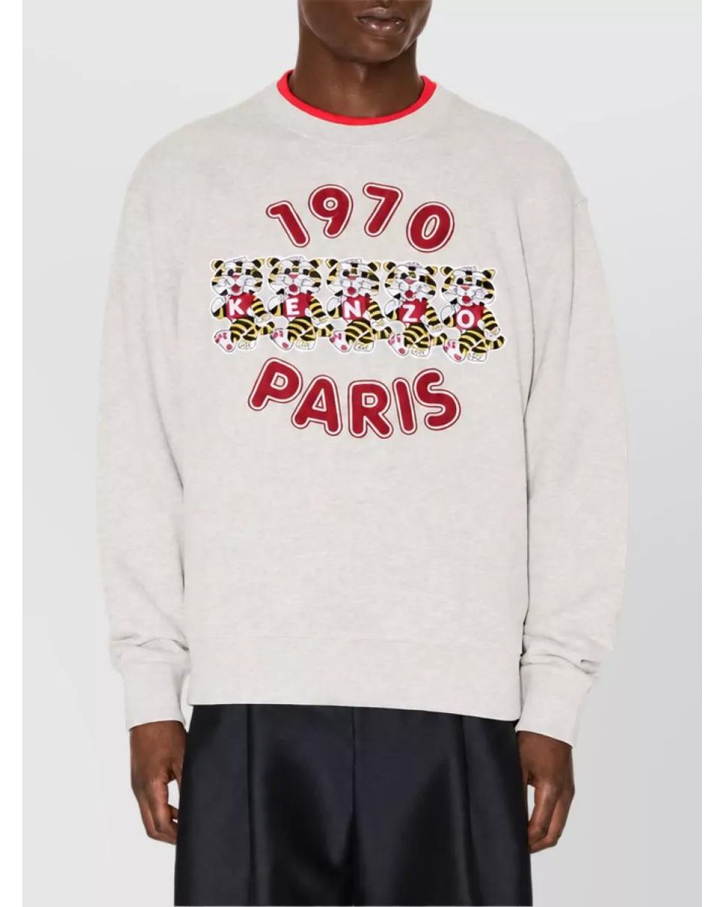 KENZO Gray Cotton Sweatshirt for men
