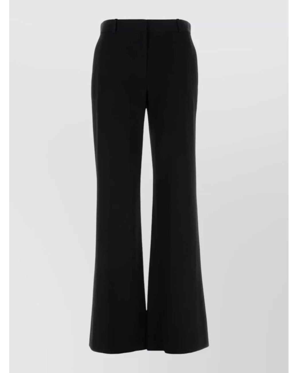 The Row Black Wool Tailored Trousers
