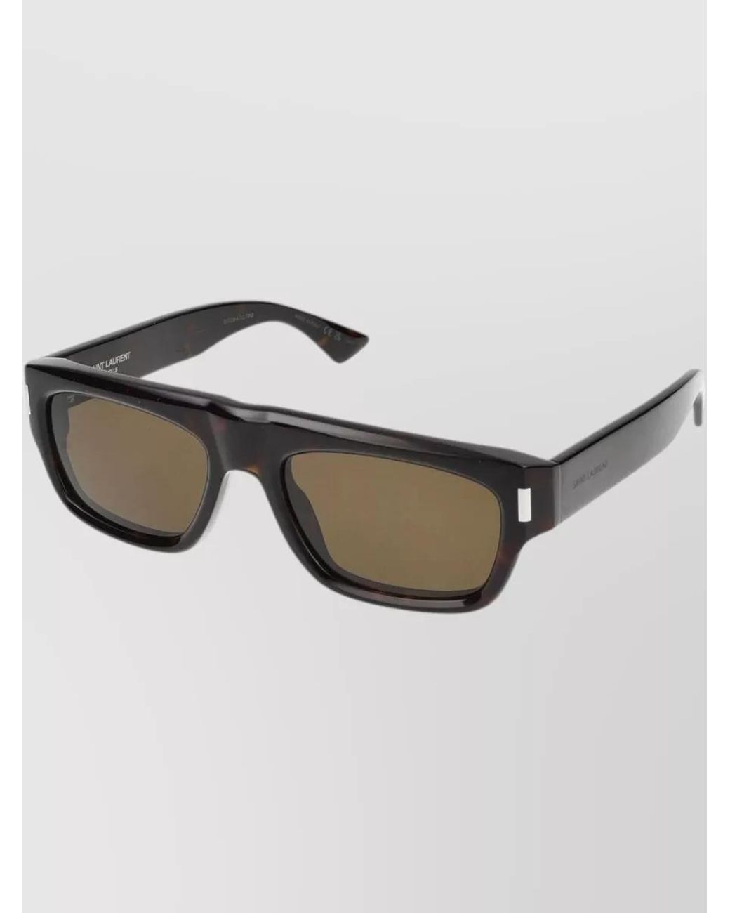 Saint Laurent Gray Square-Frame Sunglasses for men