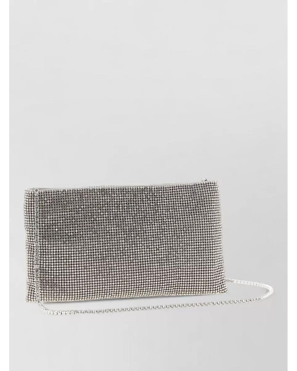 Benedetta Bruzziches Gray Crystal Clutch Bag