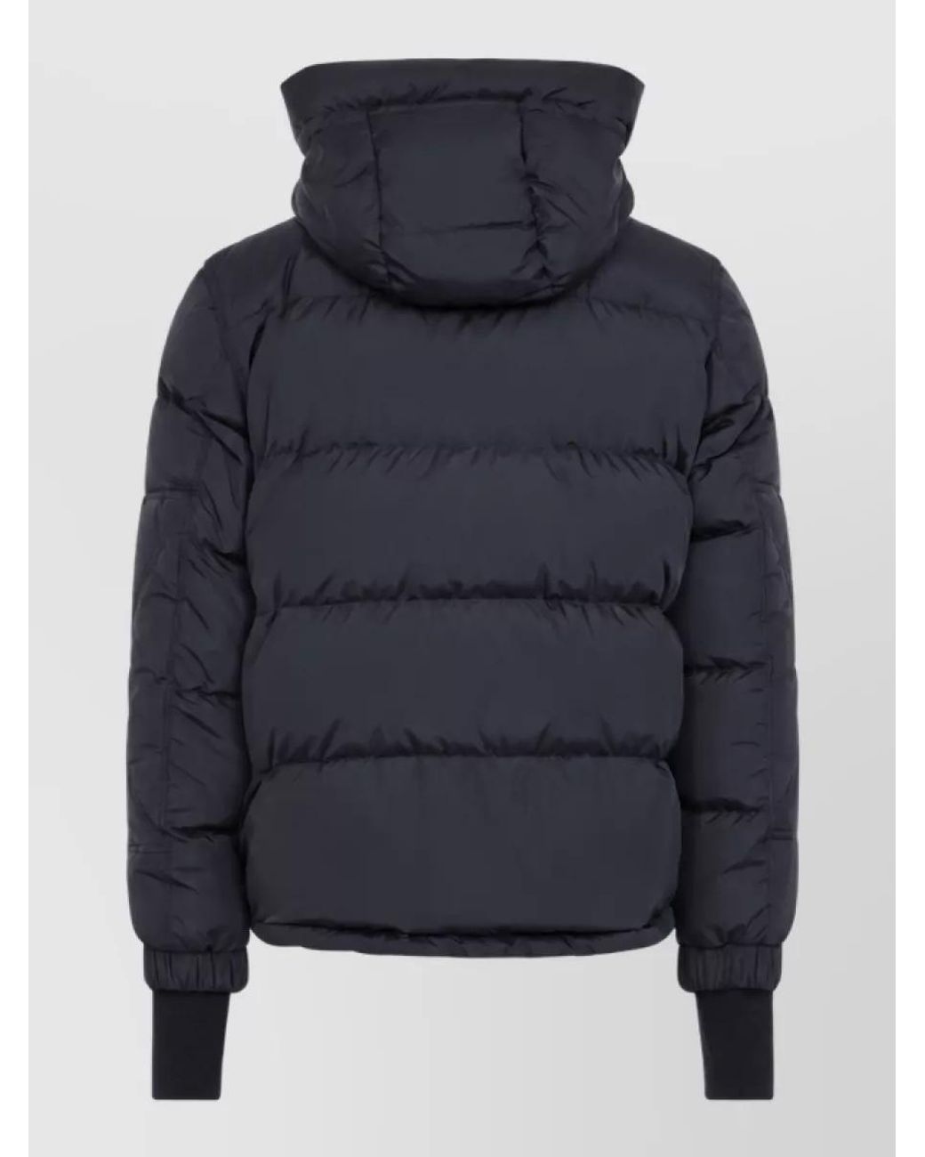 Moncler Black Down Hooded Quilted Puffer Jacket for men