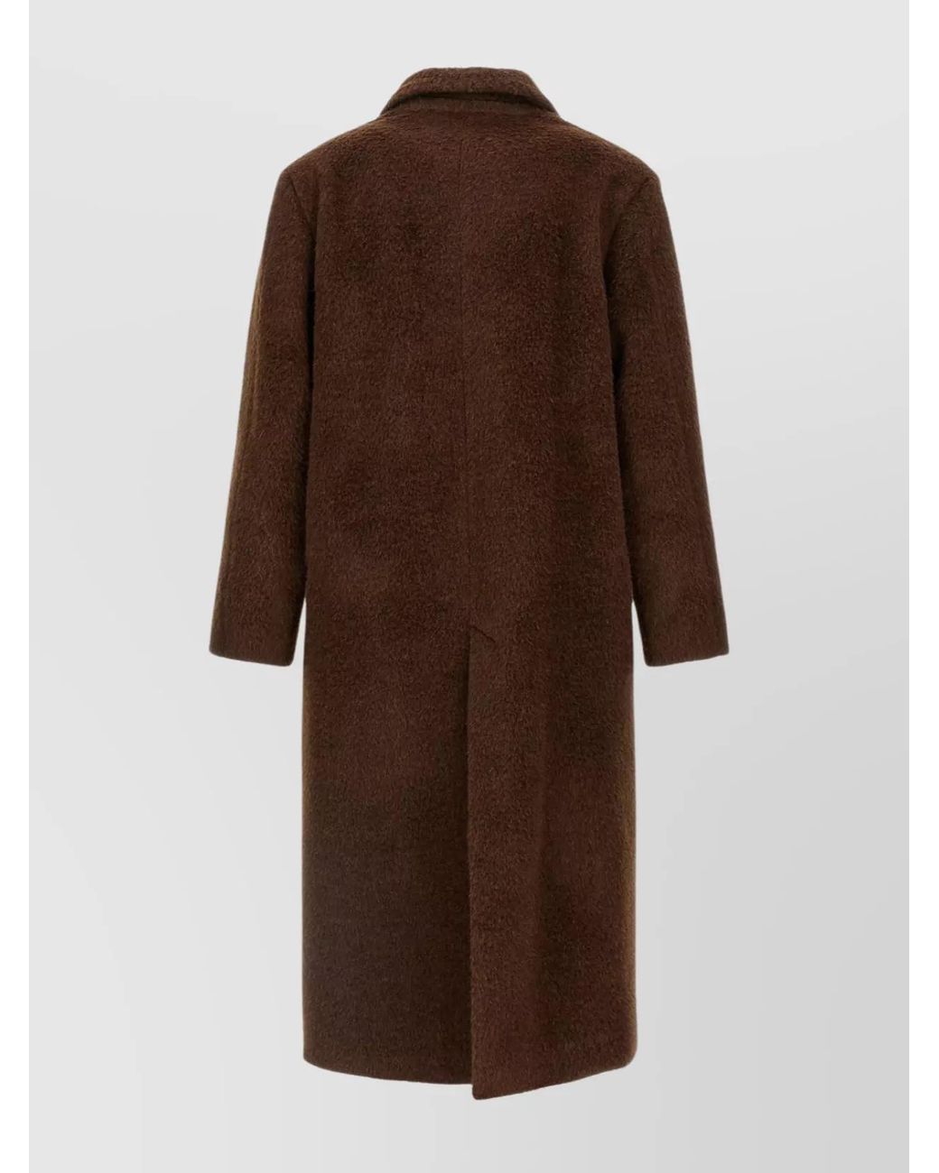 Séfr Brown Single Breasted Coat for men
