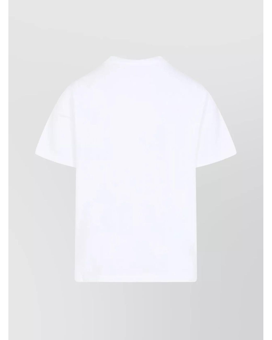 Casablanca White Organic Cotton Printed Short Sleeve T-Shirt for men