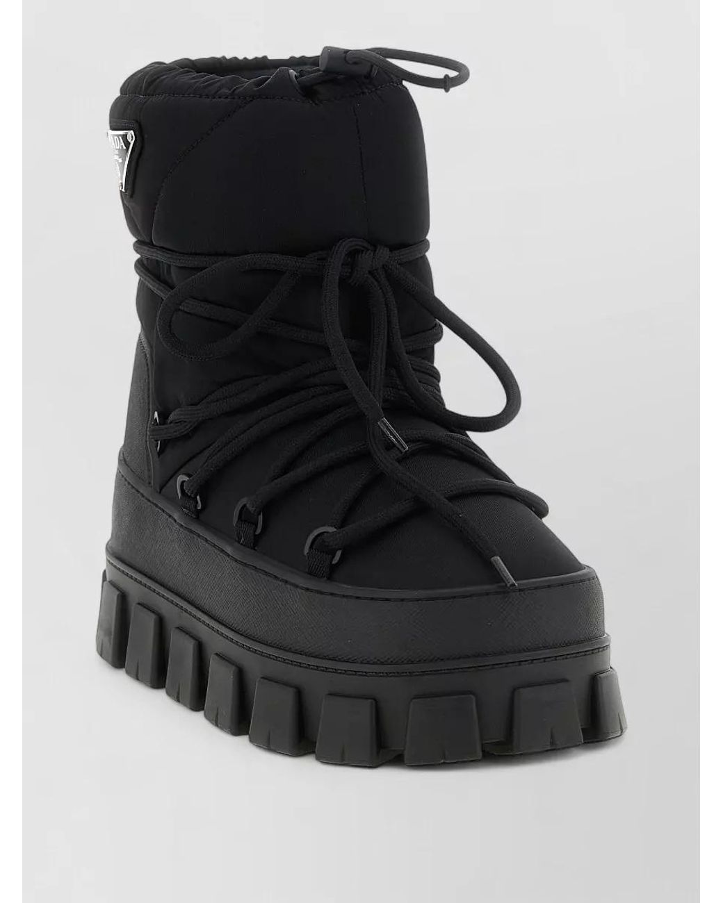 Prada Black Nylon Ankle Boots