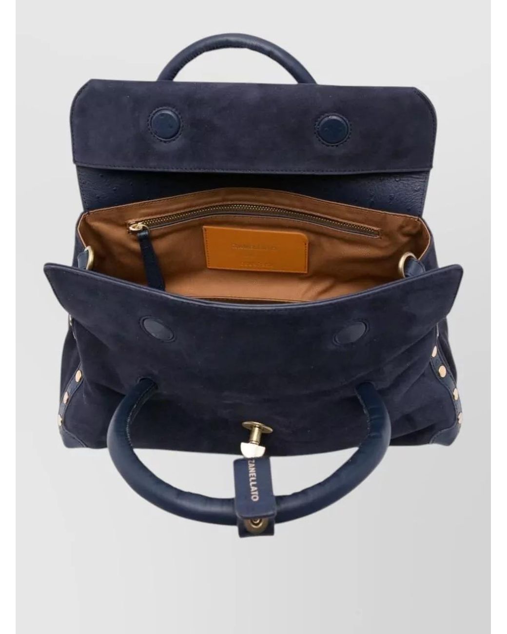 Zanellato Blue Leather Shoulder Bag