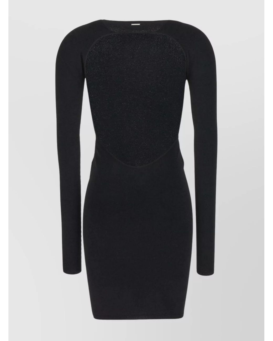DSquared² Black Ribbed Cutout Mini Dress
