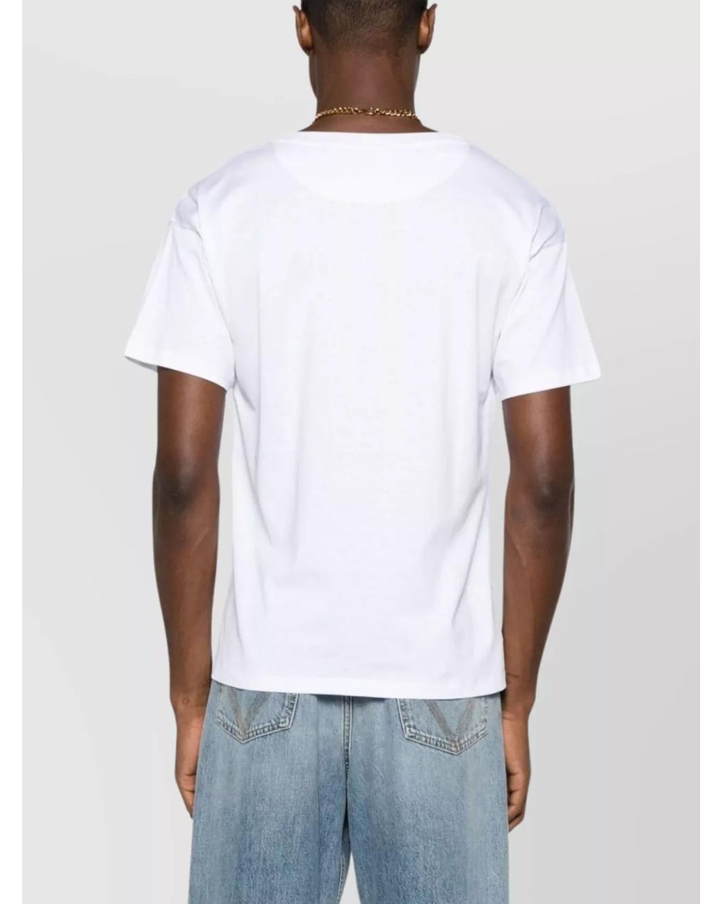 Bally White Organic Cotton Logo-Print Crew-Neck T-Shirt for men