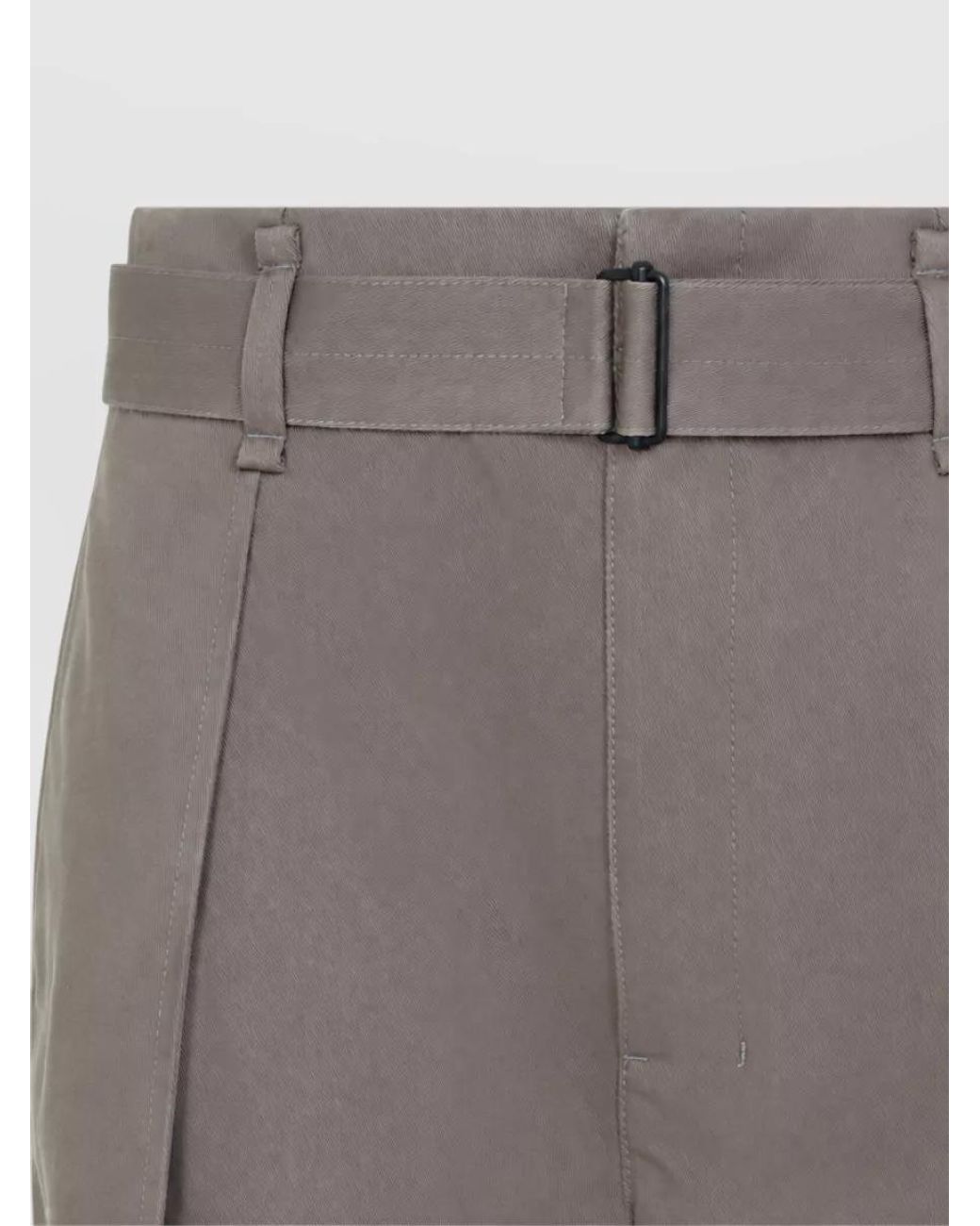 Lemaire Gray High-Rise Wide-Leg Trousers