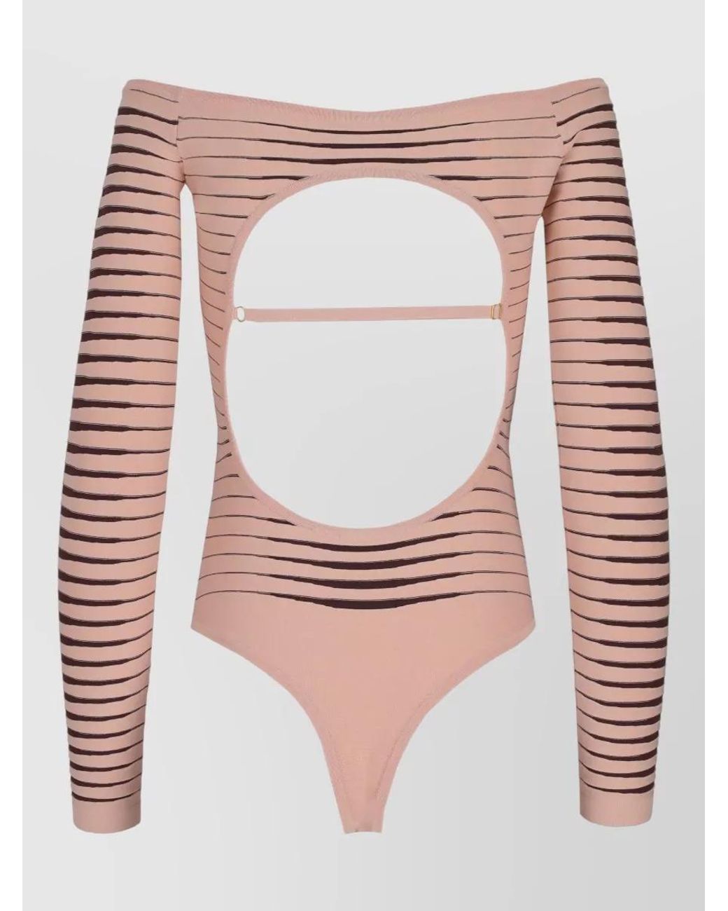Elisabetta Franchi Red Fine-Knit Bodysuit