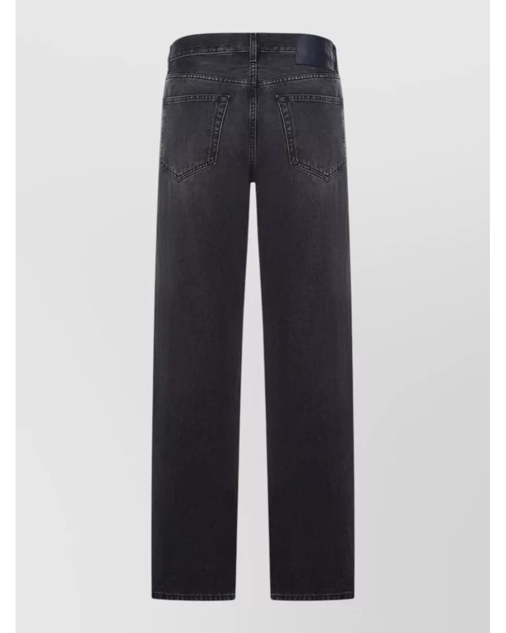 Haikure Blue Denim Mid-Rise Straight-Leg Jeans for men