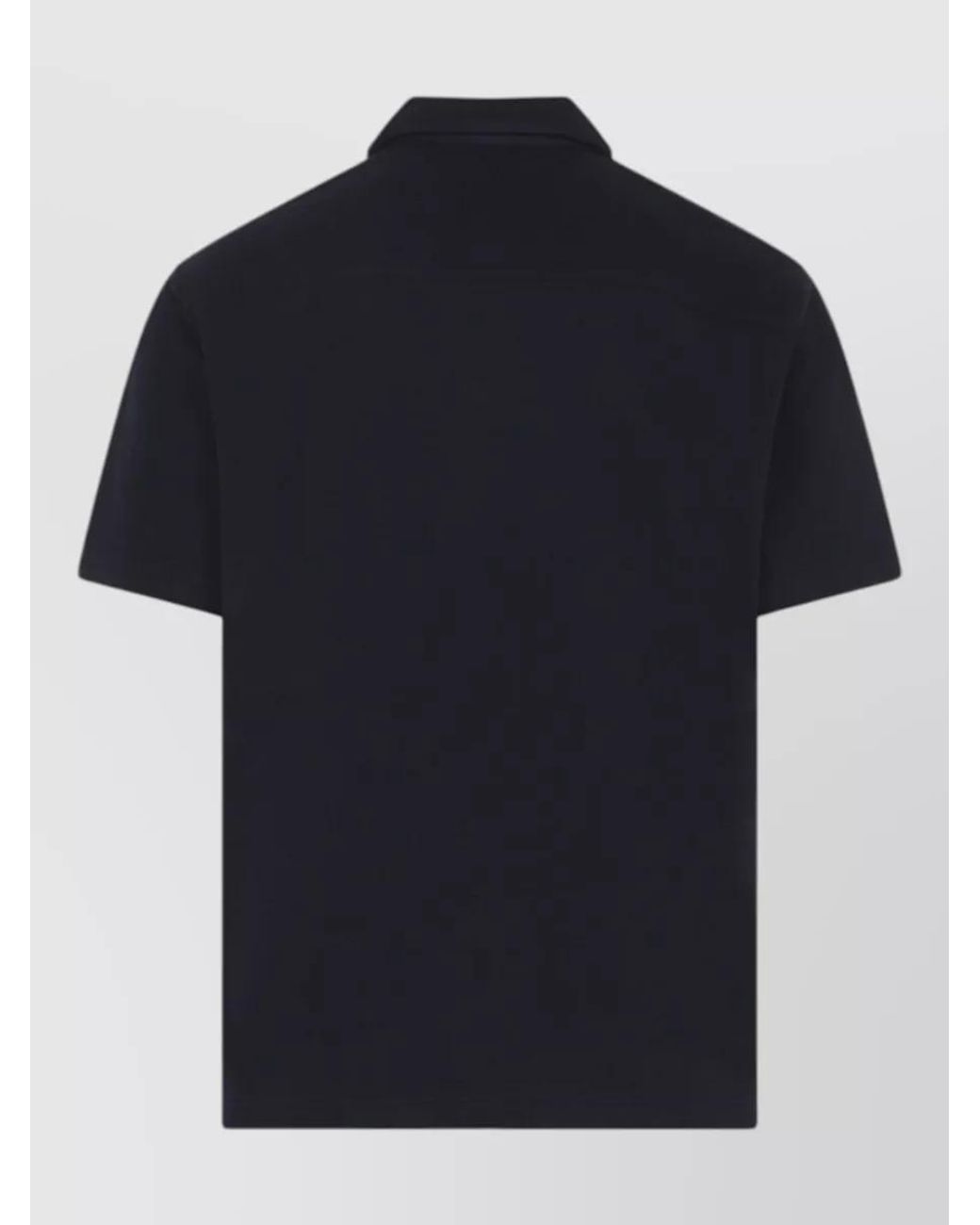 Ralph Lauren Blue Silk Cotton Short-Sleeve Polo Shirt for men