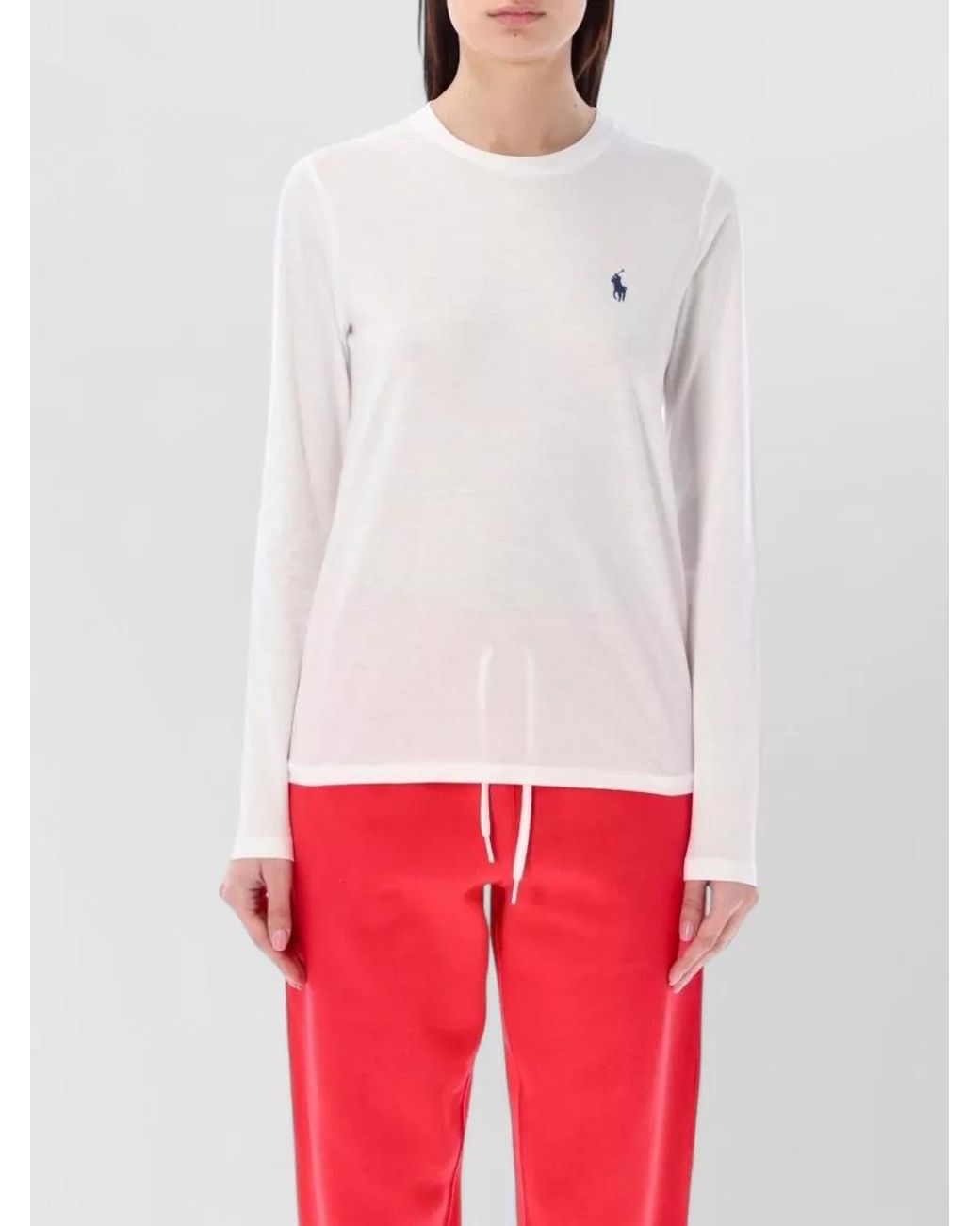 Polo Ralph Lauren Red Cotton Long-Sleeve T-Shirt