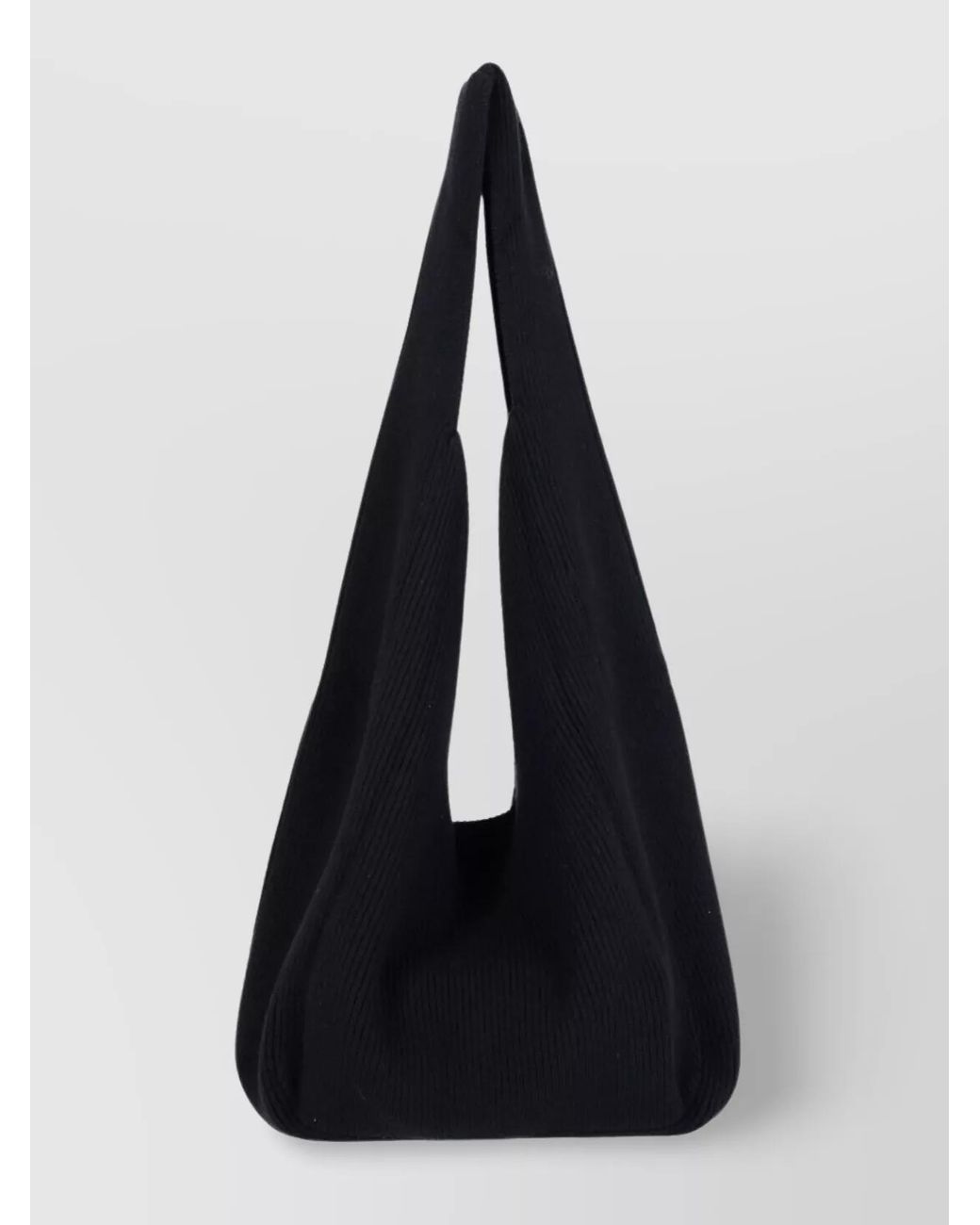 AYA MUSE Black Knitted Slouchy Shoulder Bag