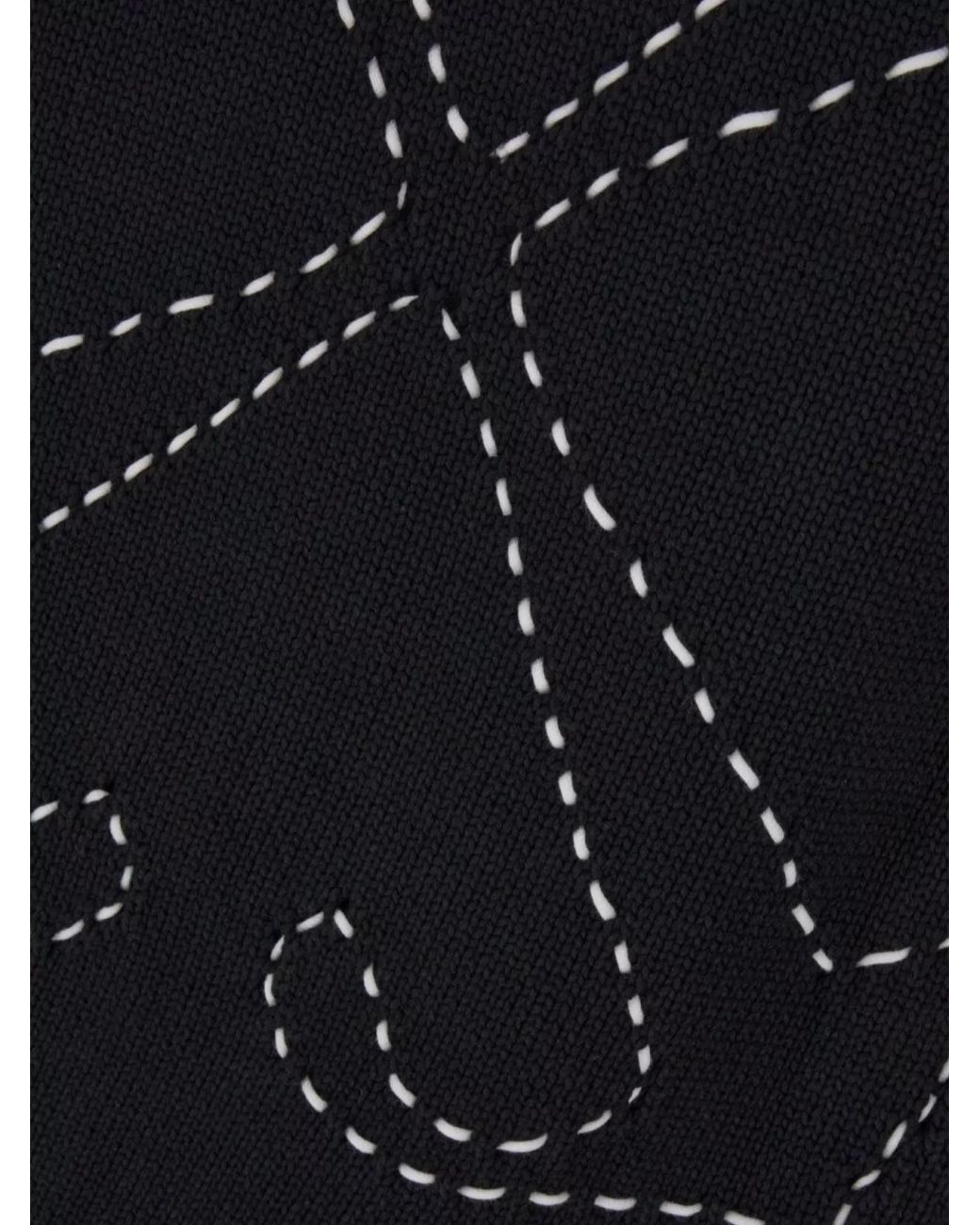 Off-White c/o Virgil Abloh Blue Cotton Oversized Logo-Embroidered Jumper for men