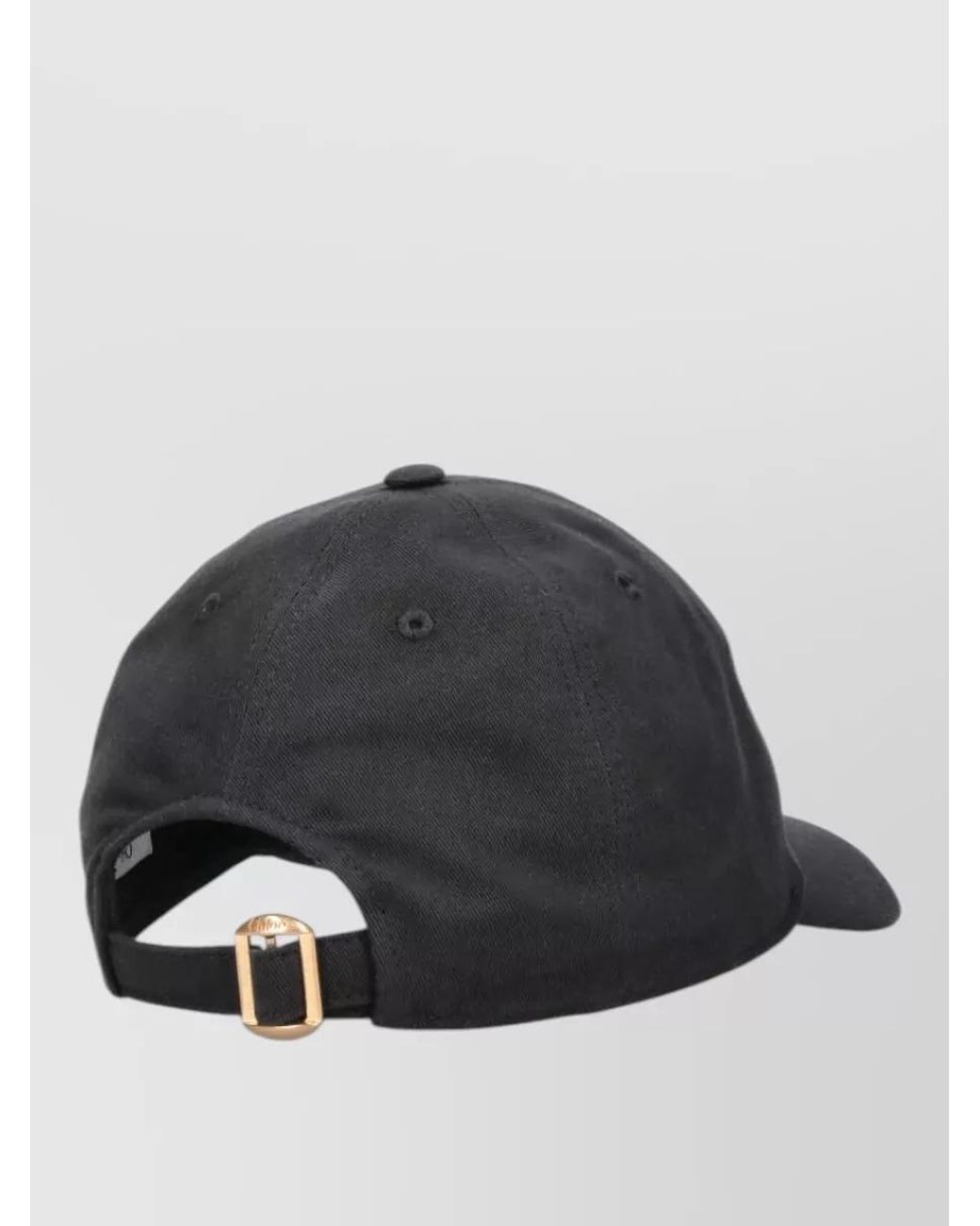Chloé Gray Cotton Baseball Cap