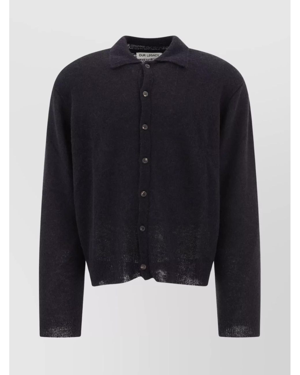 Our Legacy Blue Alpaca Cardigan for men