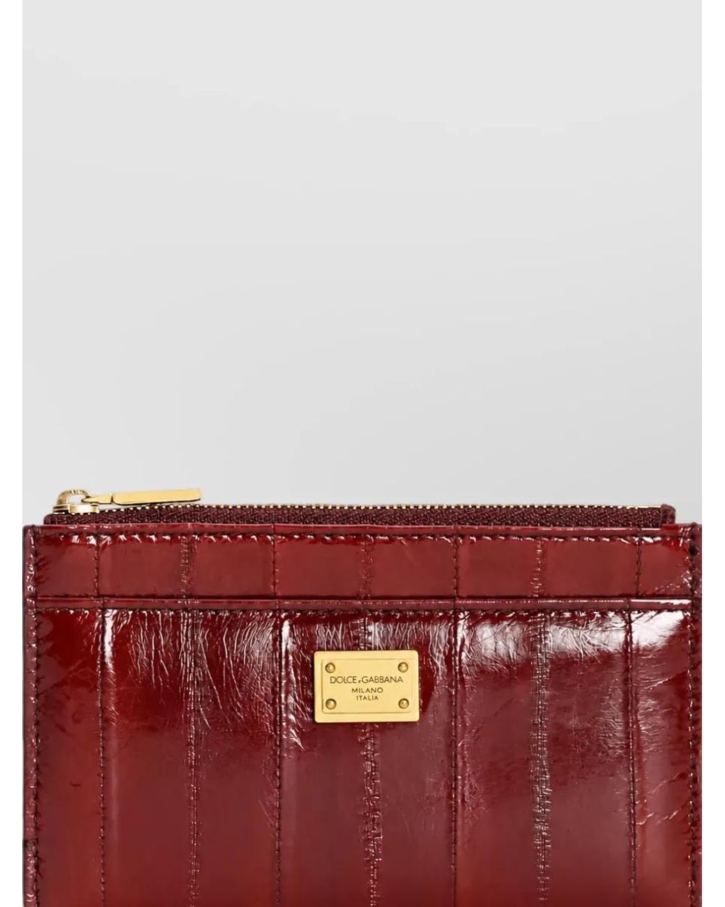 Dolce & Gabbana Red Leather Card Holder