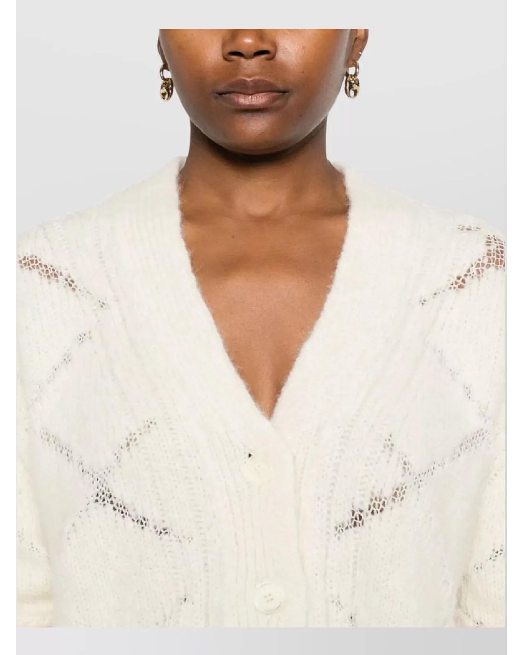 Ermanno Scervino Natural Cardigan