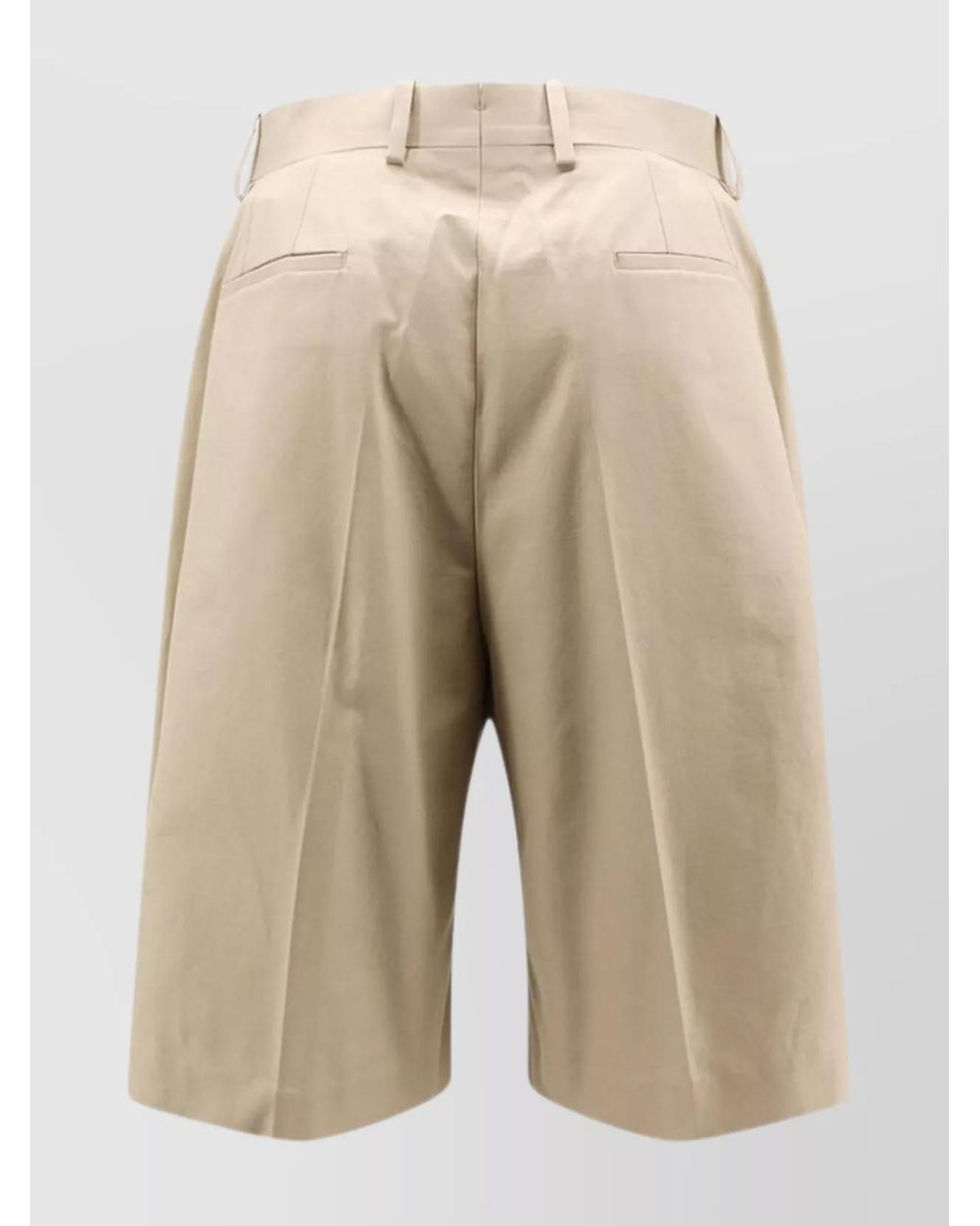 Ferragamo Natural Cotton Chino Shorts for men