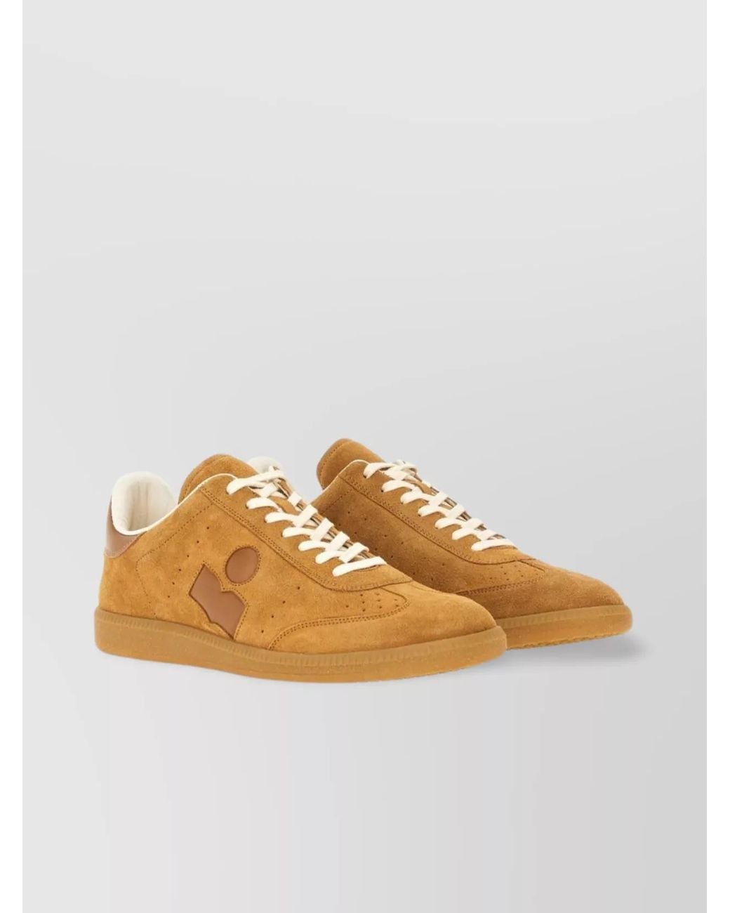 Isabel Marant Orange Leather Low-Top Sneakers for men