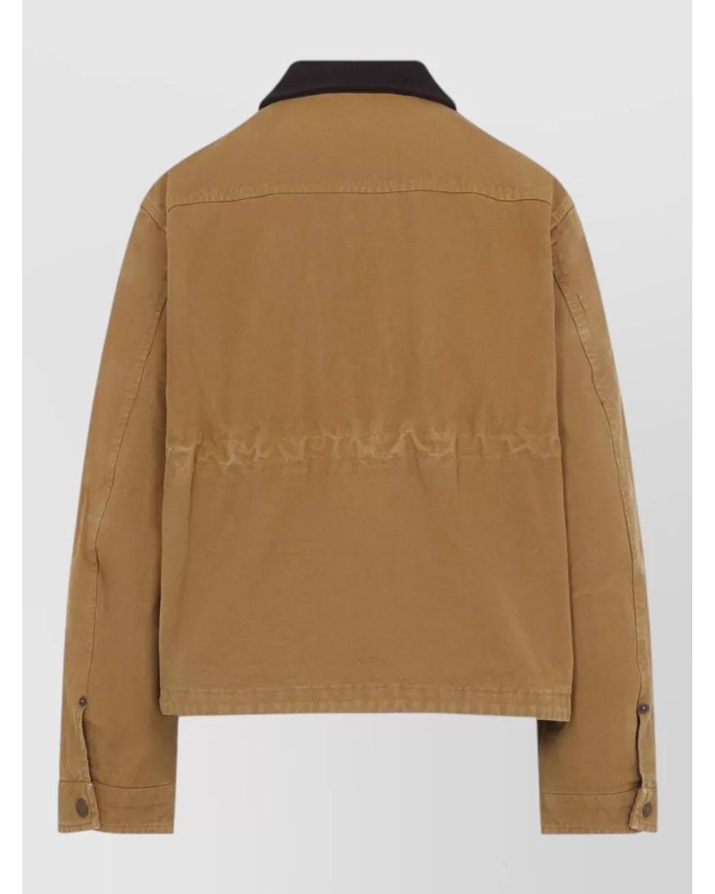 Acne Brown Cotton Single-Breasted Jacket