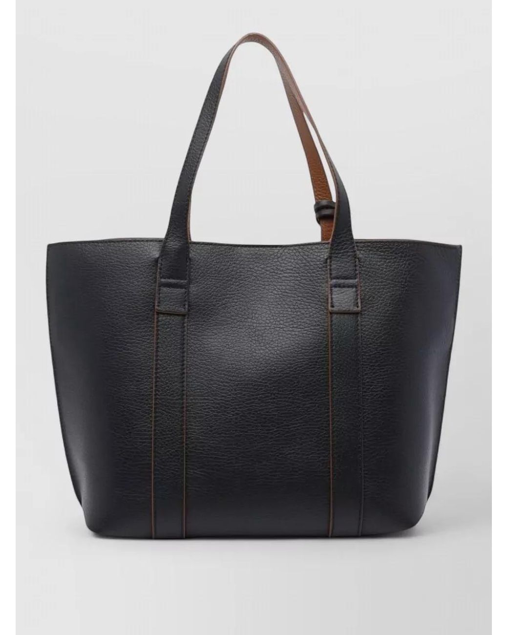 Hogan Black Small Grained Leather Shoulder Bag