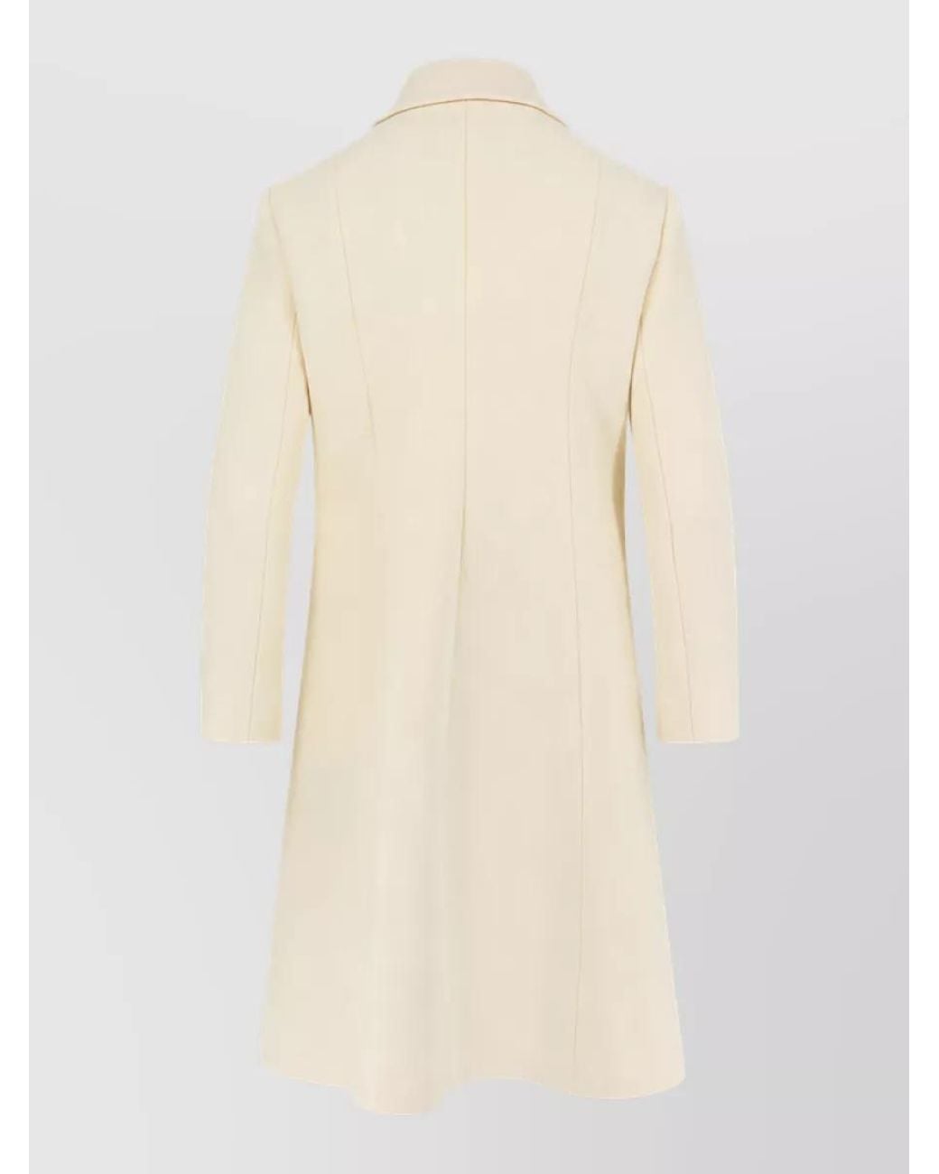 Gucci Natural Wool Crepe Fitted Jacket