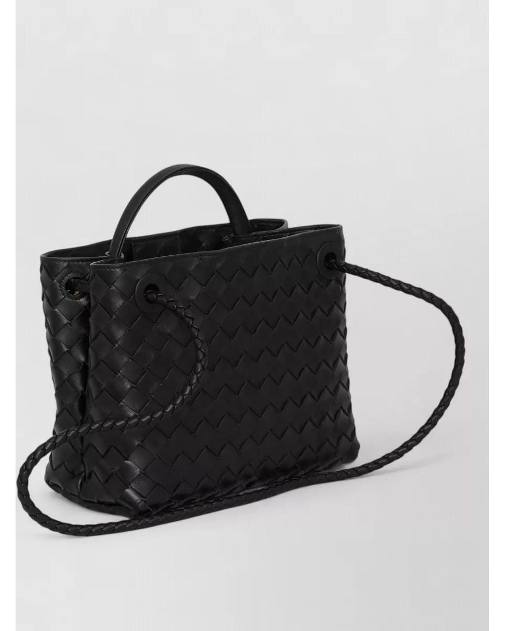 Bottega Veneta Black Andiamo Small Leather Tote Bag